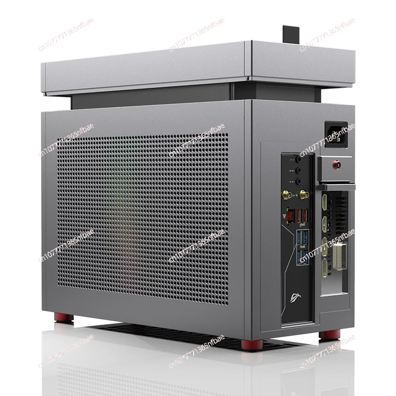 Mini240 Water-cooled Module ITX Chassis, All Aluminum Double Chamfered Tempered Glass Side Pass Through