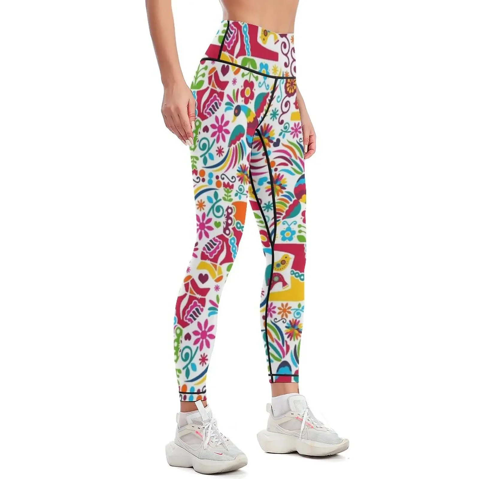 Mexican Otomi Leggings Clothing fitness Leginsy push up Womens Leggings