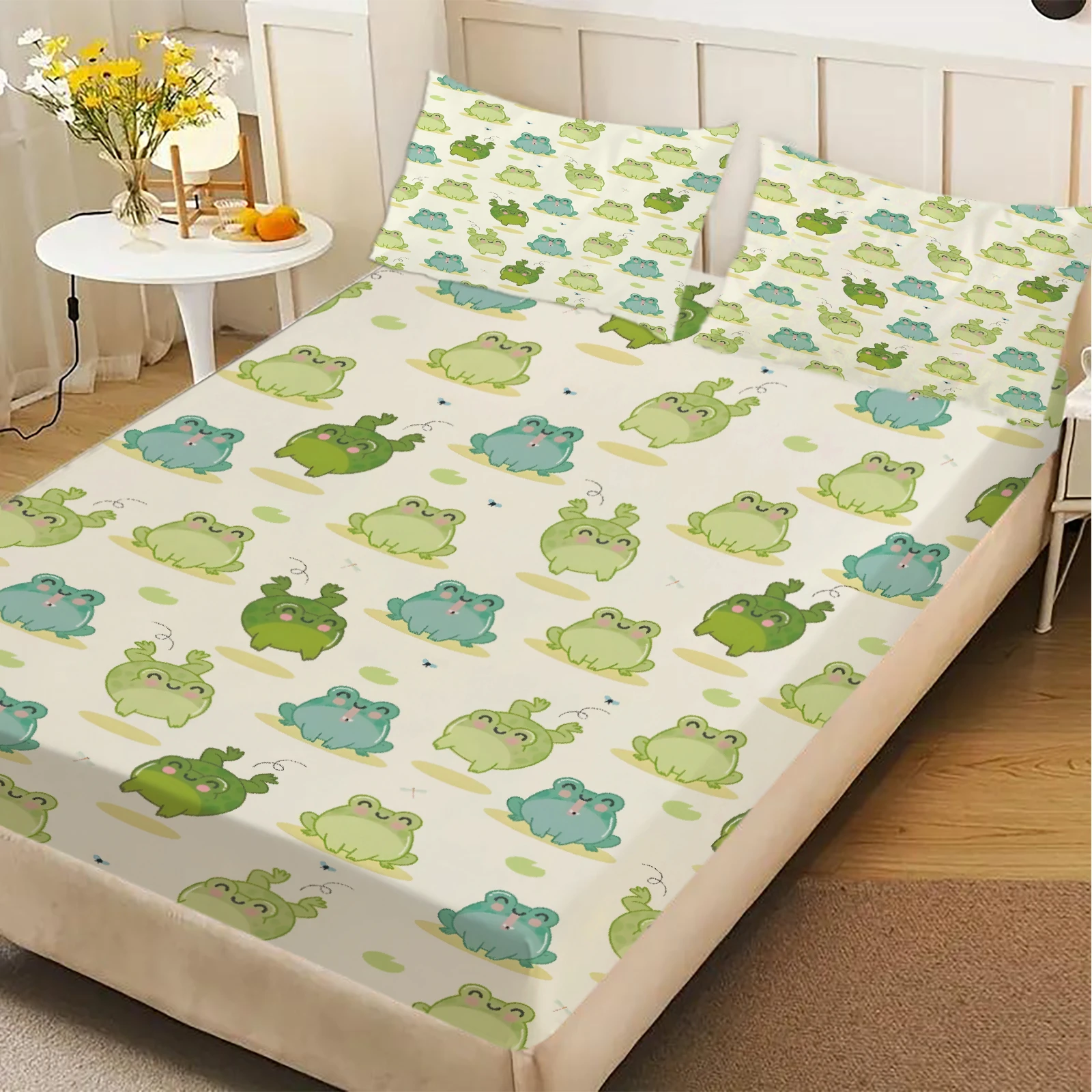1 Football digital printed frosted Fitted Sheet,bedroom printed bed cover,bedding(No pillowcase)