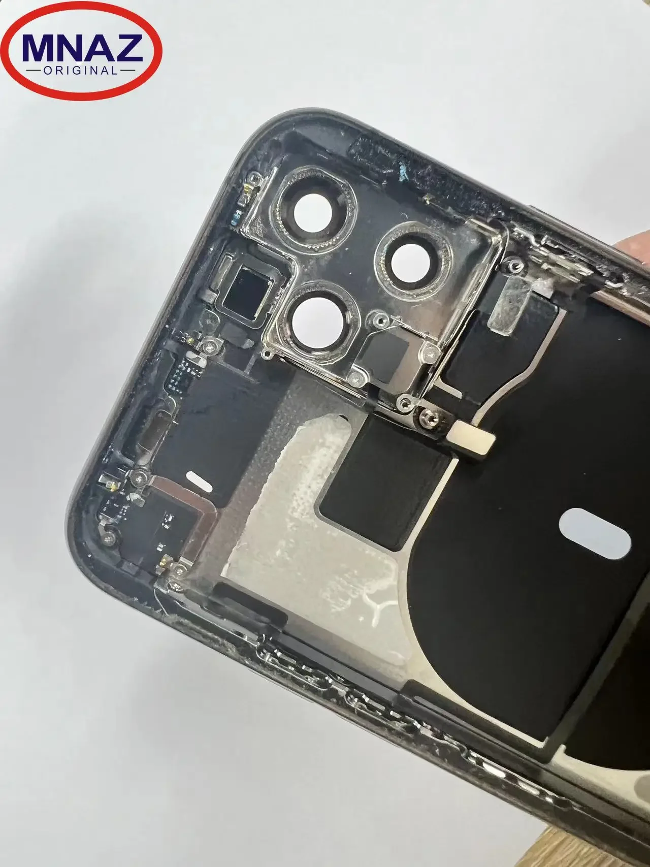 A++ Ori Full Assembly Disassembled Middle Frame Housing Back Cover for IPhone 11 Pro Max with Wireless Assembly Replacement