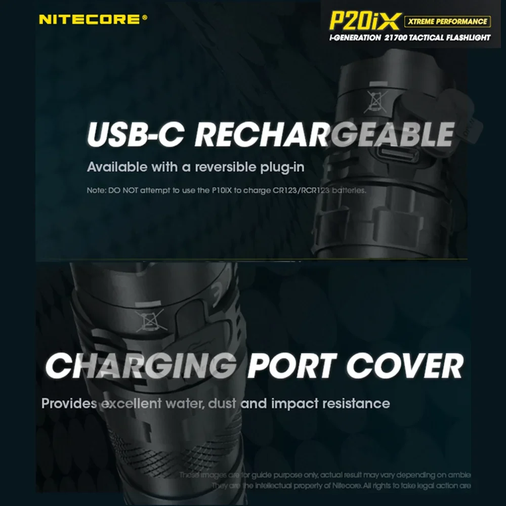 NITECORE P20iX التكتيكية مضيا مشاعل قابلة للشحن السوبر مشرق الصيد الشعلة اليد ضوء دورية فانوس ربح الشعلة