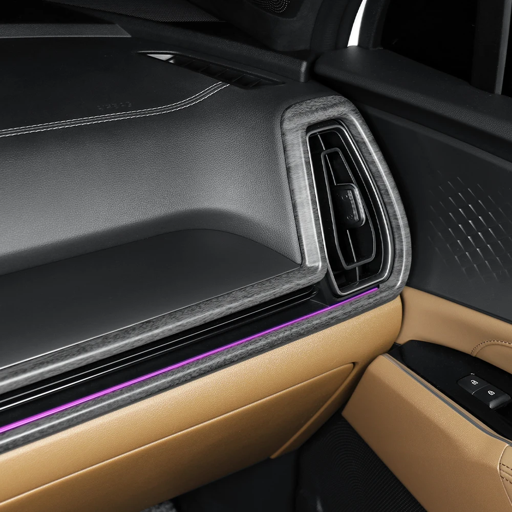 

Аксессуары для декора салона автомобиля Kia Sorento MQ4 2024-2026: накладка на центральную вентиляционную решетку приборной панели из карбона, LHD