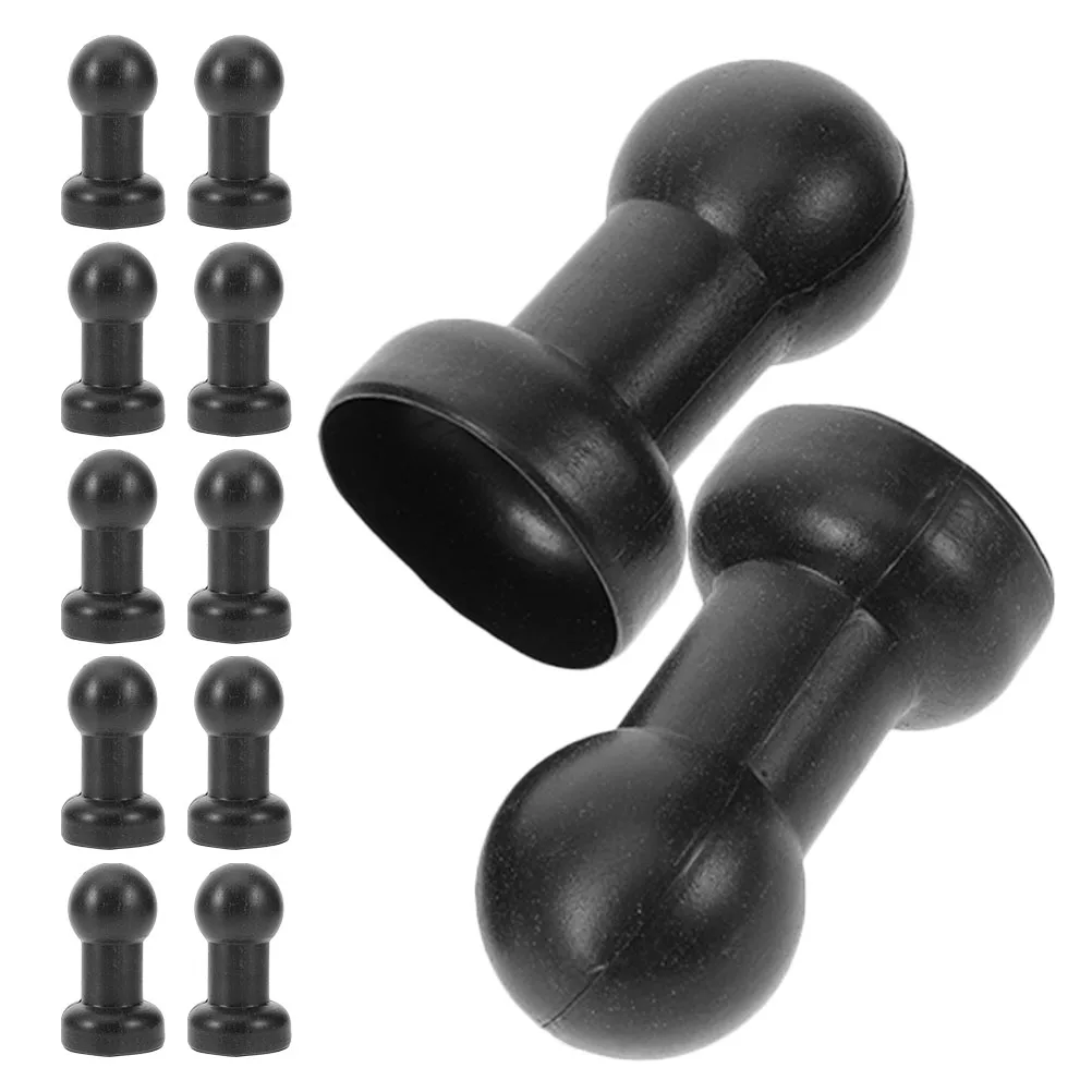 

20 Pcs Trampoline Protective Top Hat 25mm Durable Plastic Tube Cap Iron Frame Equipment Cover Bounce House Accessories