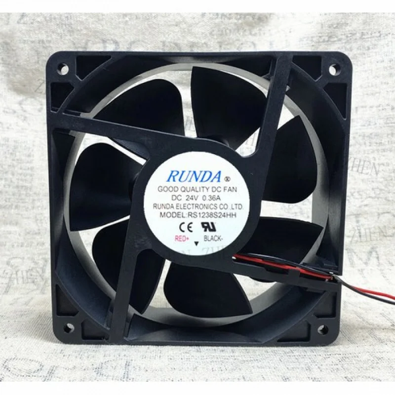 

Y 1PC 2-wire FOR cooling fan RS1238S24HH 24V 0.36A 12CM 12038