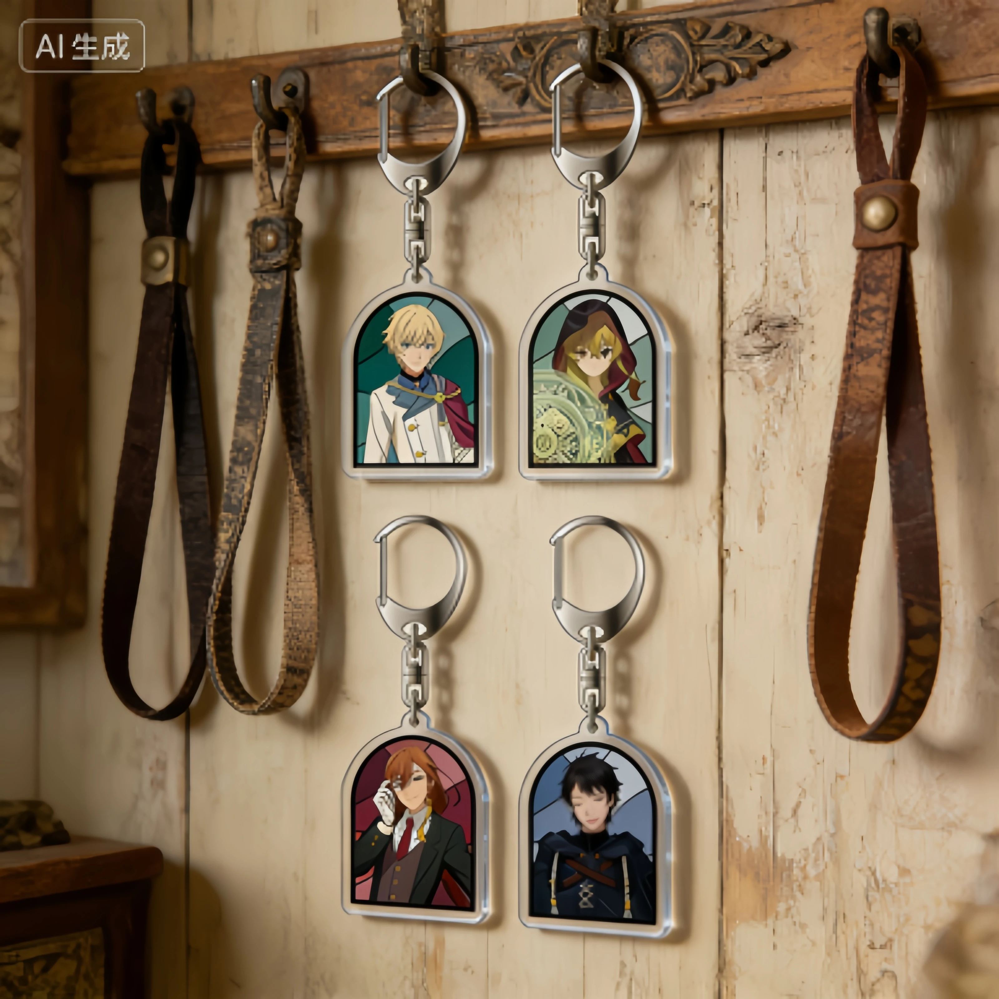 

Anime Secrets of the Silent Witch 6cm Cosplay keychain Monica Everett Felix Accessories Acrylic key chains Gift Souvenir