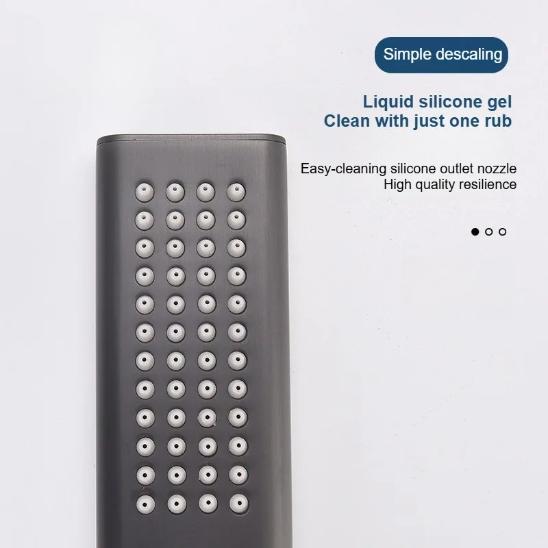 Multi Specification Gun Gray All Copper/Stainless Steel Shower Head Bathroom Shower Handheld Booster Shower Head