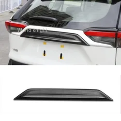 Fit For TOYOTA RAV4 RAV 4 XA50 2019 -2021 Carbon Fiber Rear Upper Trunk Lid Cover Trim Tailgate Boot Protection Strip Accessorie