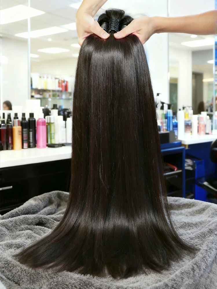 

30 Inch Human Hair Bundles Vietnamese Raw Hair Weave 1 3 4 Bundles Human Hair 26 28 30 Inch Straight Hair Extensions