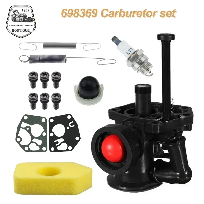 

Carburetor Kit for Briggs & Stratton Sprint Quattro Classic Engine 498809 Lawn Mower Carb