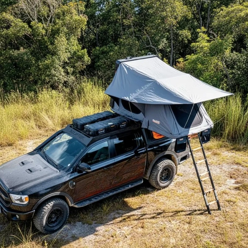 4X4 SUV Outdoor Camping Roof Top Tent Aluminum Honeycomb Shell Waterproof Canvas Four-season for Vehicle