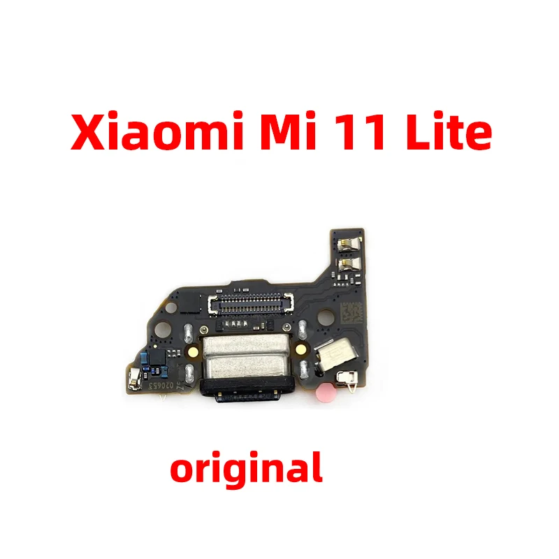 Original For xiaomi Mi 11 lite Dock Connector USB Charger Charging Port Flex Cable Board Replacement