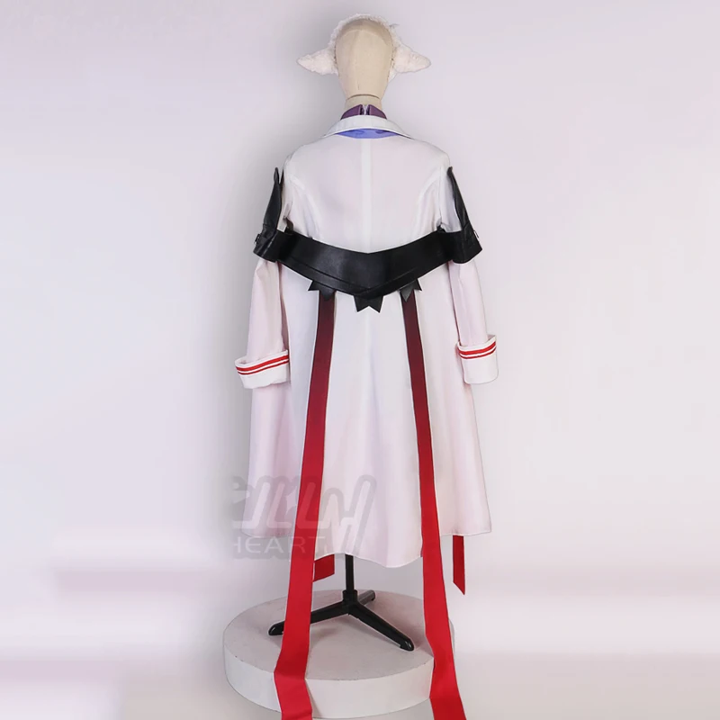 The Game Arknights Cos Eyjafjalla Cosplay Costume Cute fluffy lamb ears female battle Uniform C