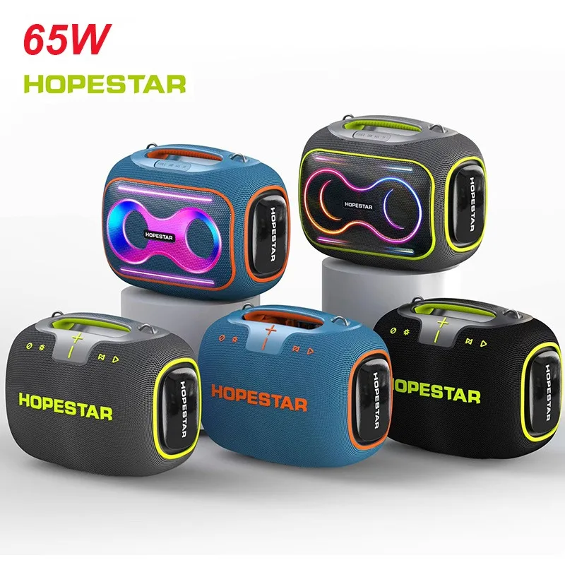 HOPESTAR Party140 Портативный Bluetooth-динамик 80 Вт Высокая мощность Домашняя стереоаудиосистема Сабвуфер Открытый Водонепроницаемый Caixa De Som