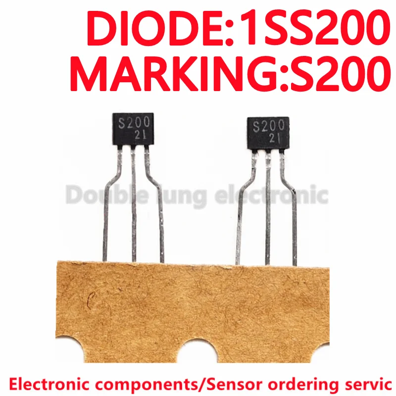 50PCS/100PCS/LOT 1SS200 S200 TO92S DIODE (ULTRA HIGH SPEED SWITCHING APPLICATION)