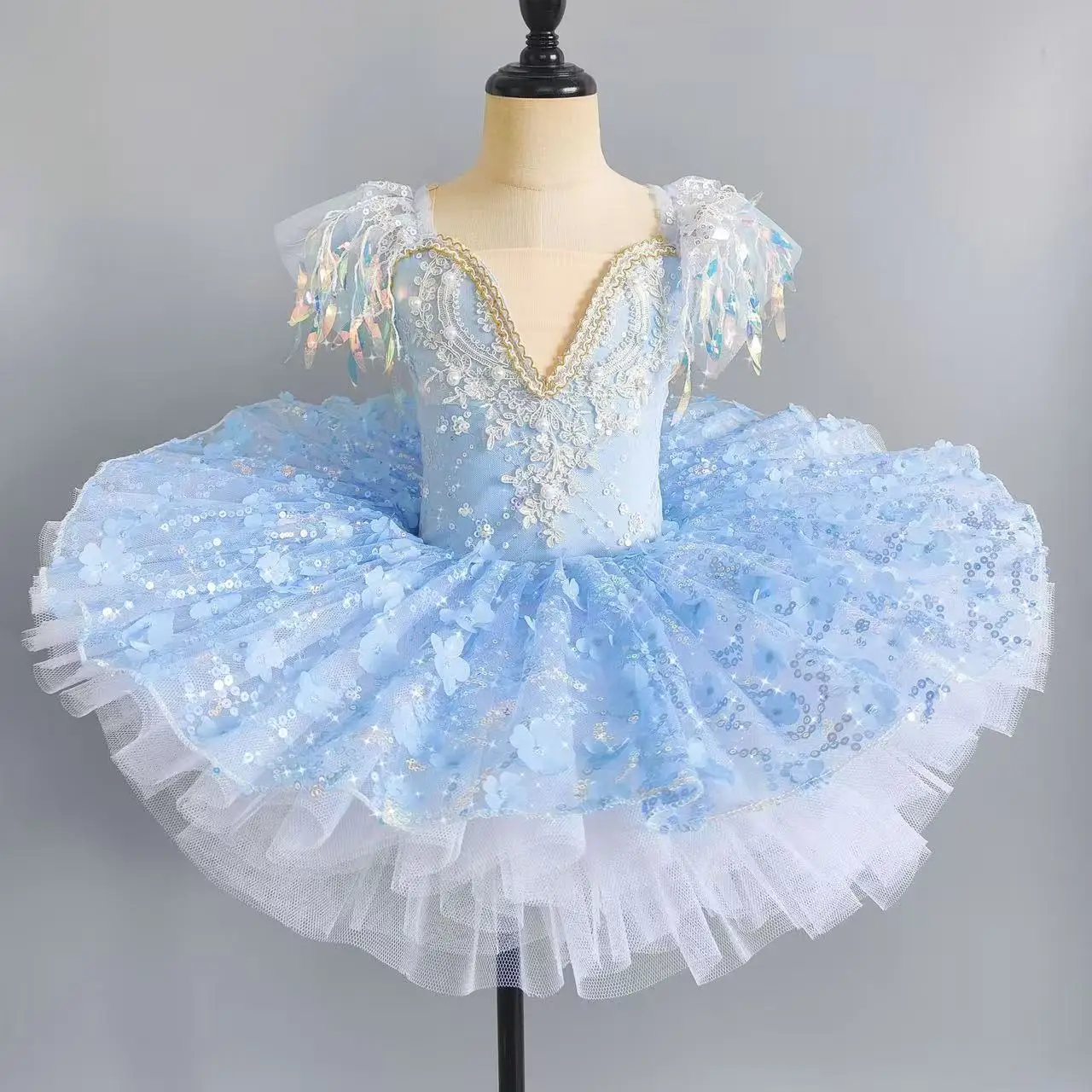 

2026 New Summer Ballet Dance Dress Girl Stage Tutu Girls Dresses Costume Baby Clothing Robe Fille Kids Outfit Vestidos
