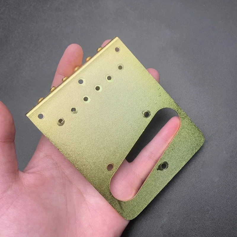 

6-String Roller Saddle Bridge and Control Plate for TL Electric Guitar with Carving Decorative Pattern Strings Through Bridge