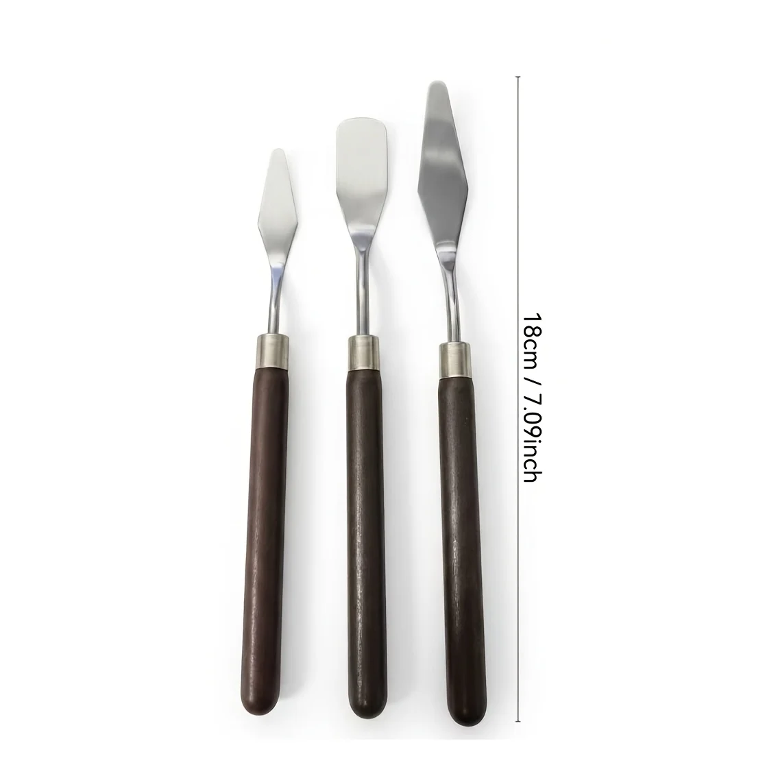 3-piece redwood handle oil painting scraper set with thick coating texture tool painting scraper