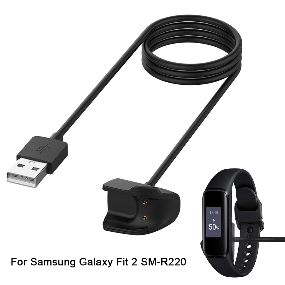 For Samsung Galaxy Fit 2 SM-R220 Smart Watch Wristband Charger USB Charging Cable Power Charger Dock Station