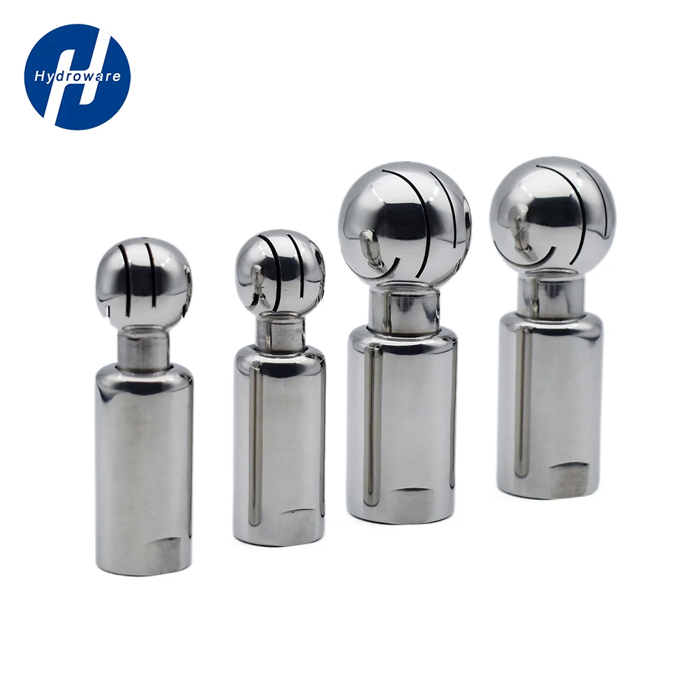 

BSP 1/2"-2" SS304/316 Stainless Steel Internal Thread Rotary Spray Ball，CIP Tank Cleaning Head 360 Degree Coverage Wash Fitting