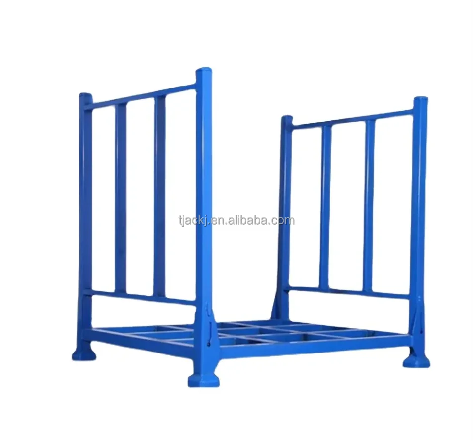 Heavy Duty Steel Foldable Warehouse Stackable Racks Portable Stacking Racking For Warehousing And Transportation