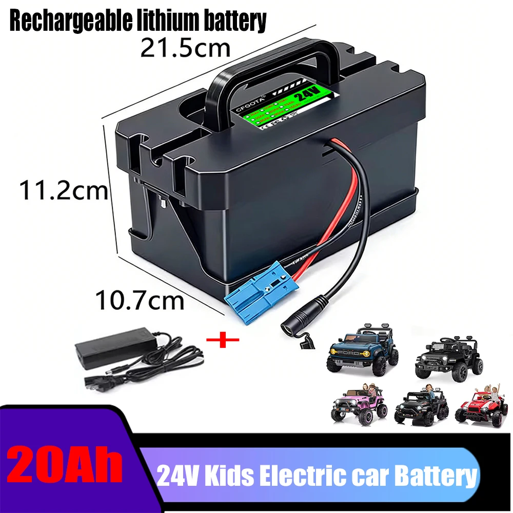 24V 50Ah For Power Wheels, 24 Volt Replacement Li-ion Battery for Ride-On Cars & Toys, Lightweight and Long-Lasting