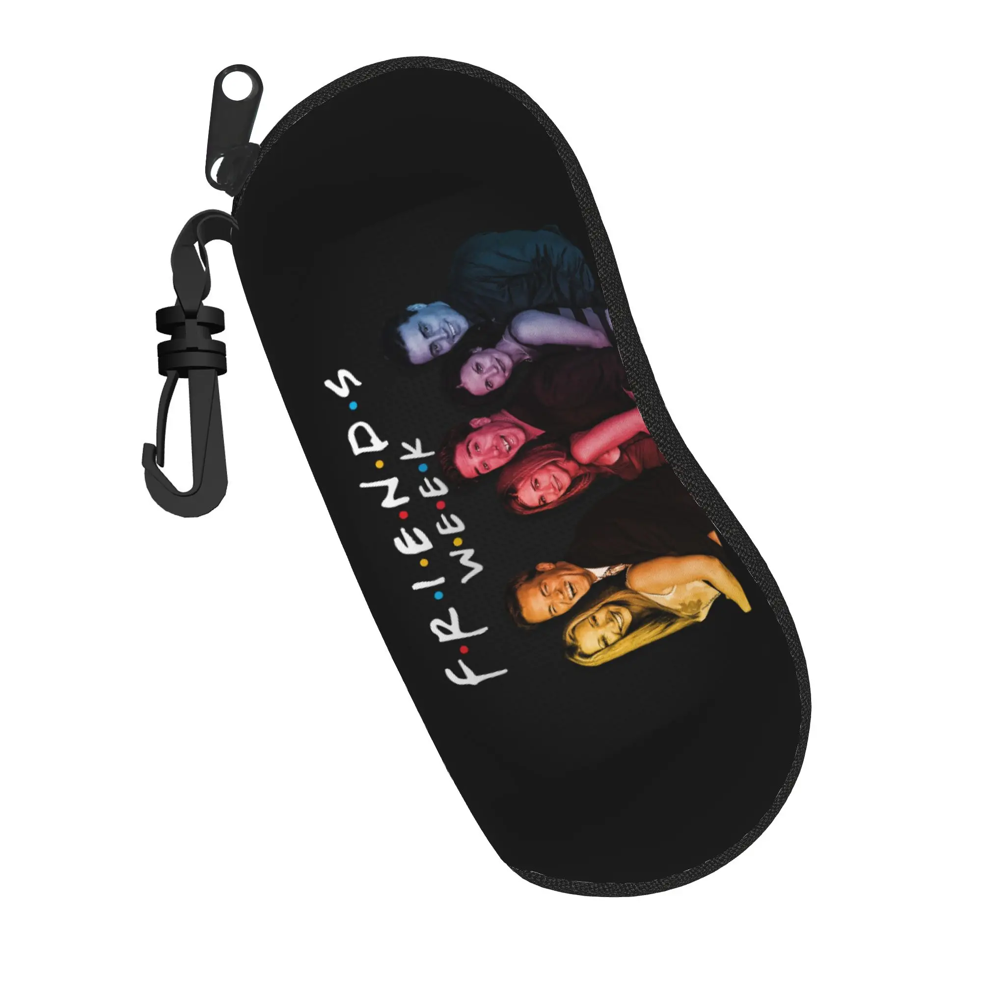 Friends TV Show Glasses Case Unisex Fashion Zipper American Rachel Monica Joey Glasses Storage Box Print Glasses Box