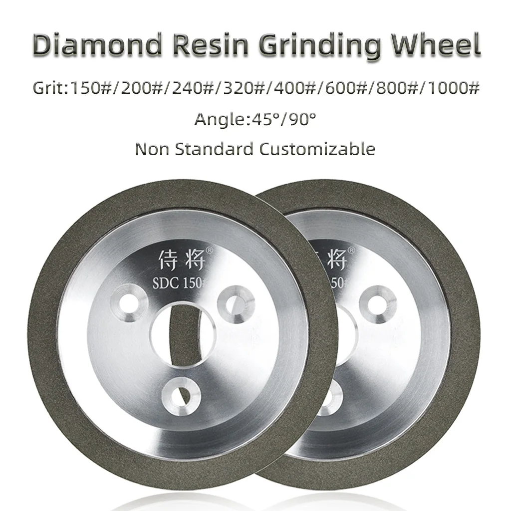 125mm szlifierka żywica diamentowa SDC młynek do młynka do metalu z węglików spiekanych 150/200/240/320/400/600/800/1000 #