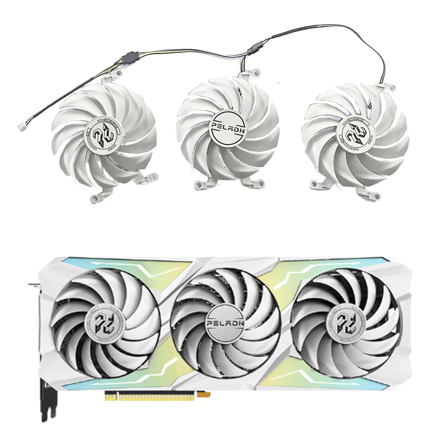 

3 FAN 4PIN 88MM new GPU fan suitable for Panlei RTX3080TI 3080 3070TI 3070 3060TI graphics card replacement fan