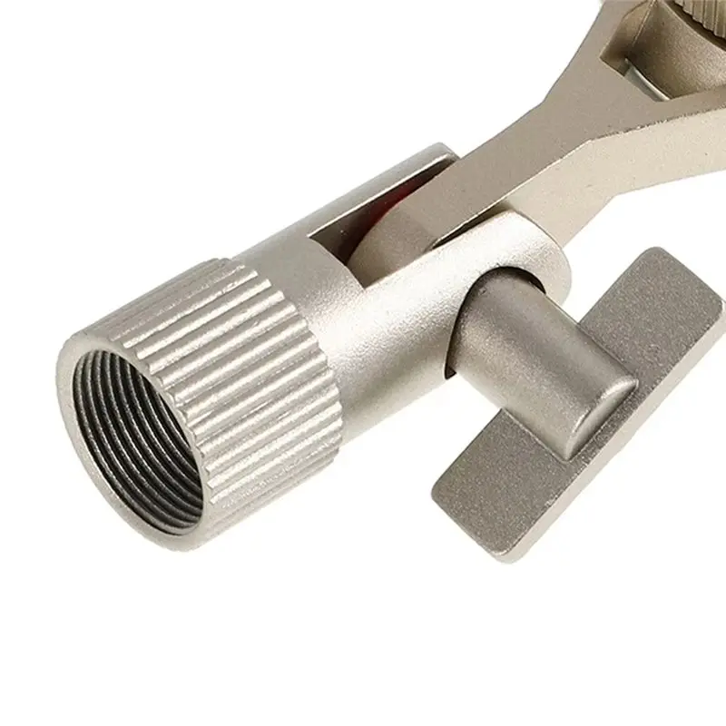 Microphone Shock Mount Bracket Mic Clip Silver Metal Use Flexible Simple Angle Adjustment Suitable