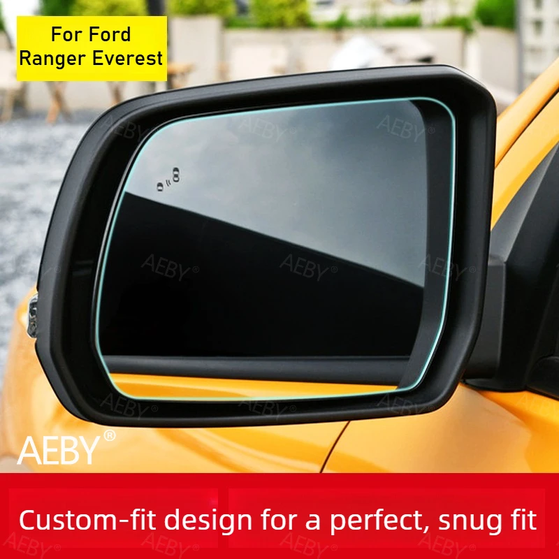 

For Ford Ranger Everest 2022-2026 Rainproof coating waterproof rear view protective film,Anti-scratch,HD transparent,accessories