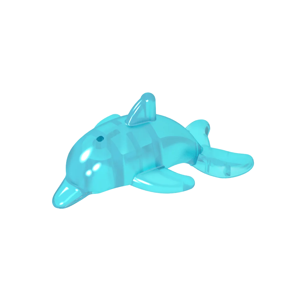 

Jumping Dolphin Accessory Gobricks GDS-2101, Plain Bottom Axle Holder Structure, Assemble Blocks Compatible with Lego 13392
