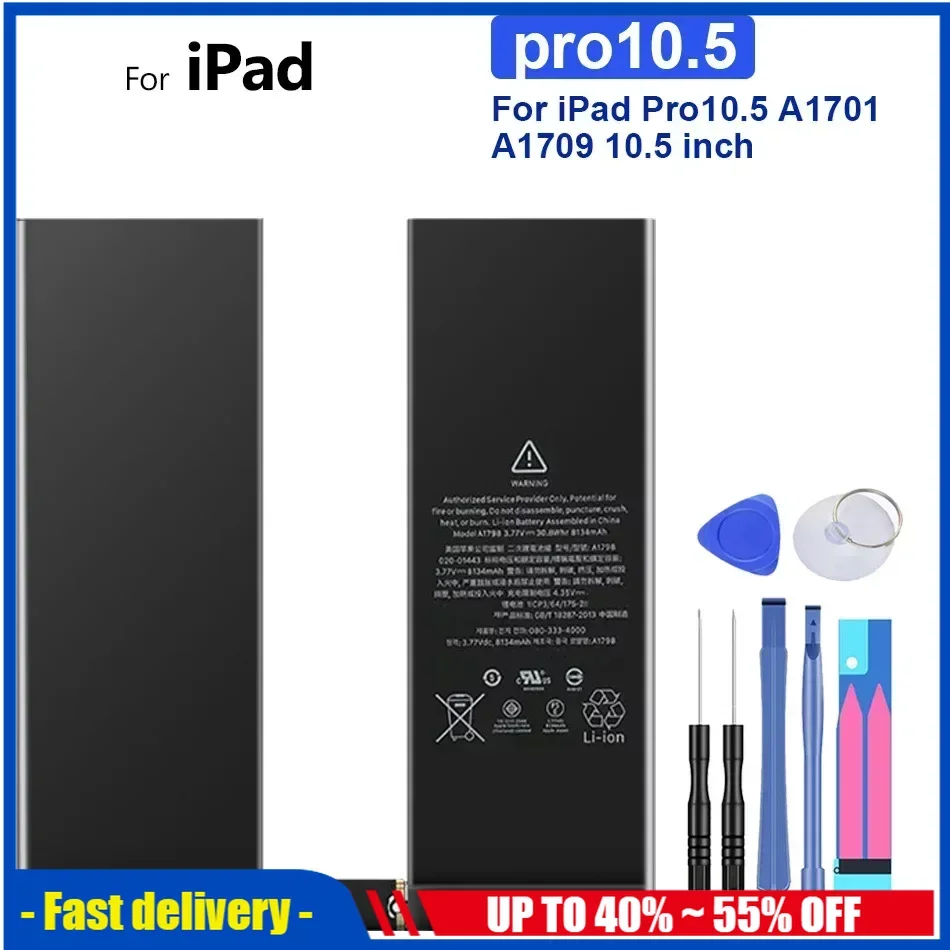 

Аккумулятор 8134 мАч для планшета Apple iPad Pro10.5 Pro 10,5 A1701 A1709, аккумуляторные батареи 10,5 дюйма