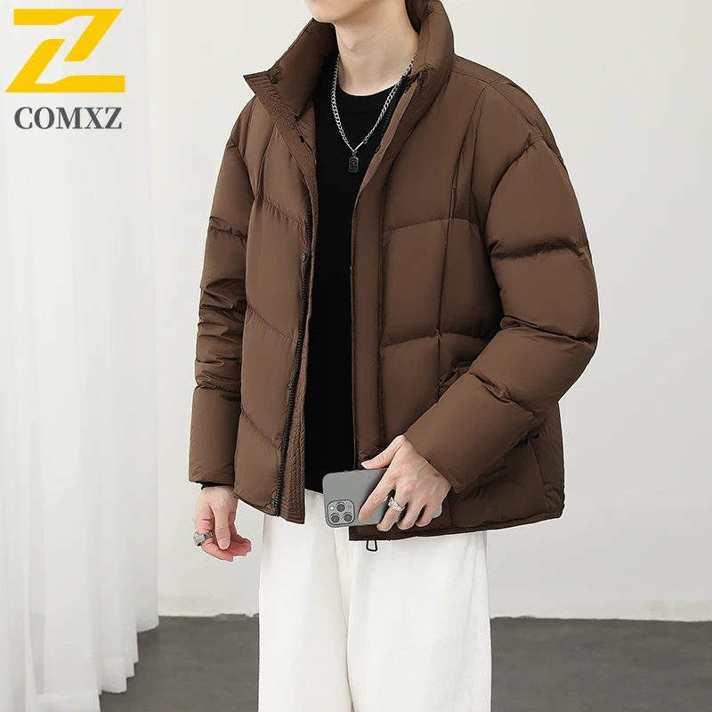 

Waterproof Windproof Bread Jacket Lightweight Korean Fashion Skiing Puffer Jacket Street High Quality Down Jacket Men's Clothing