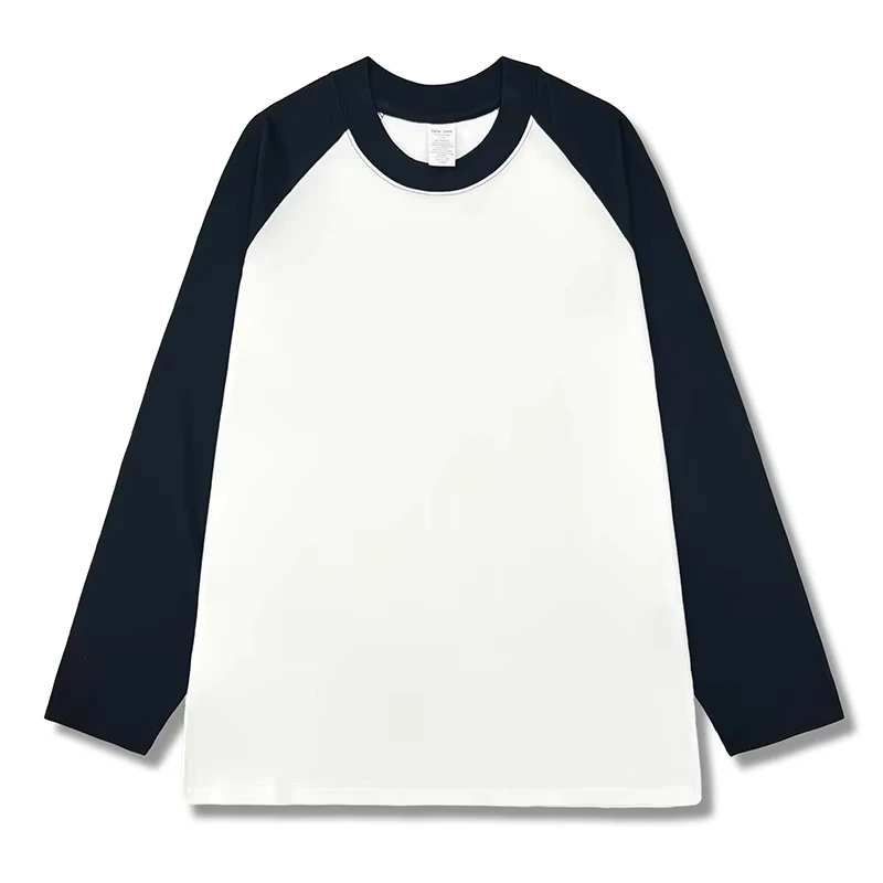 2026 Damen Locker Sitzende Langarm-T-Shirts Herbst Winter Mode O-Ausschnitt T-Shirt Patchwork Lässige Oberteile Herrenbekleidung – Detail 3