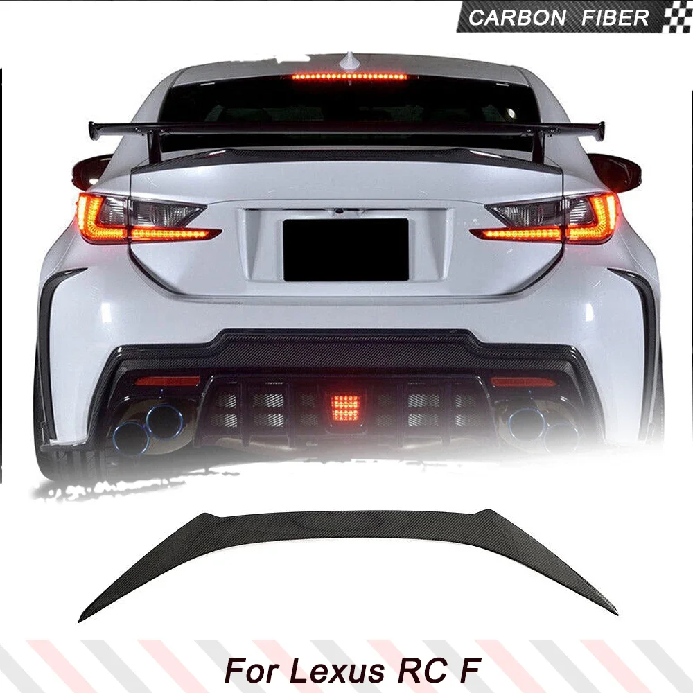 

Carbon Fiber Car Rear Trunk Racing Spoiler for Lexus RCF RC F 2015-2018 Auto Car Rear Trunk Lid Spoiler Wing Car Exterior Trim