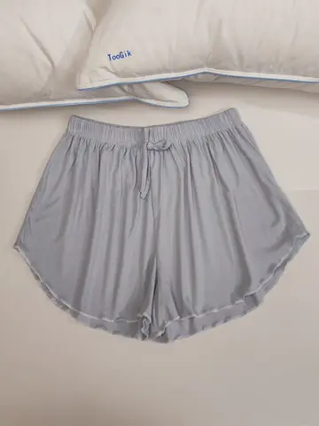 경량 여름 모달 코튼 반바지 여성 캐주얼 홈 바지 꽃 프린트 잠옷 바지 야외 착용 가능 편안한