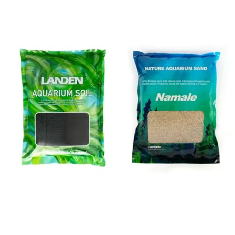 

Aquarium Substrate Bundle Aqua Soil 5L 10 lbs + Namale River Sand 3L(11 lbs) Natural Planted Tank Soil and Fine Sand for Aquasc