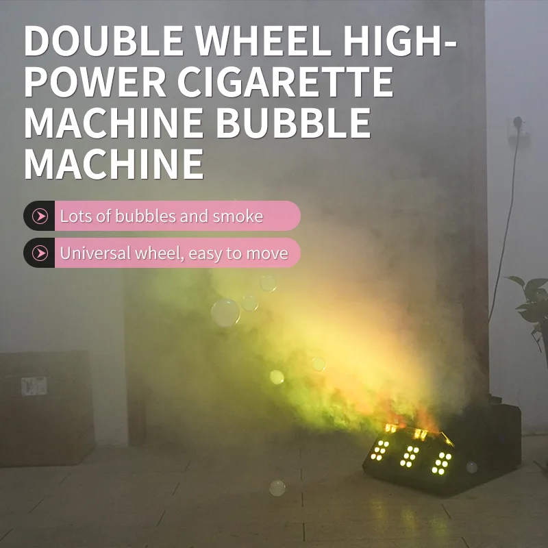 Fog Bubble Machine Led Fog Machine Led Fog Bubble Machine DMX512 Stage Bubble Fog Machine for Party Lights Wedding Club