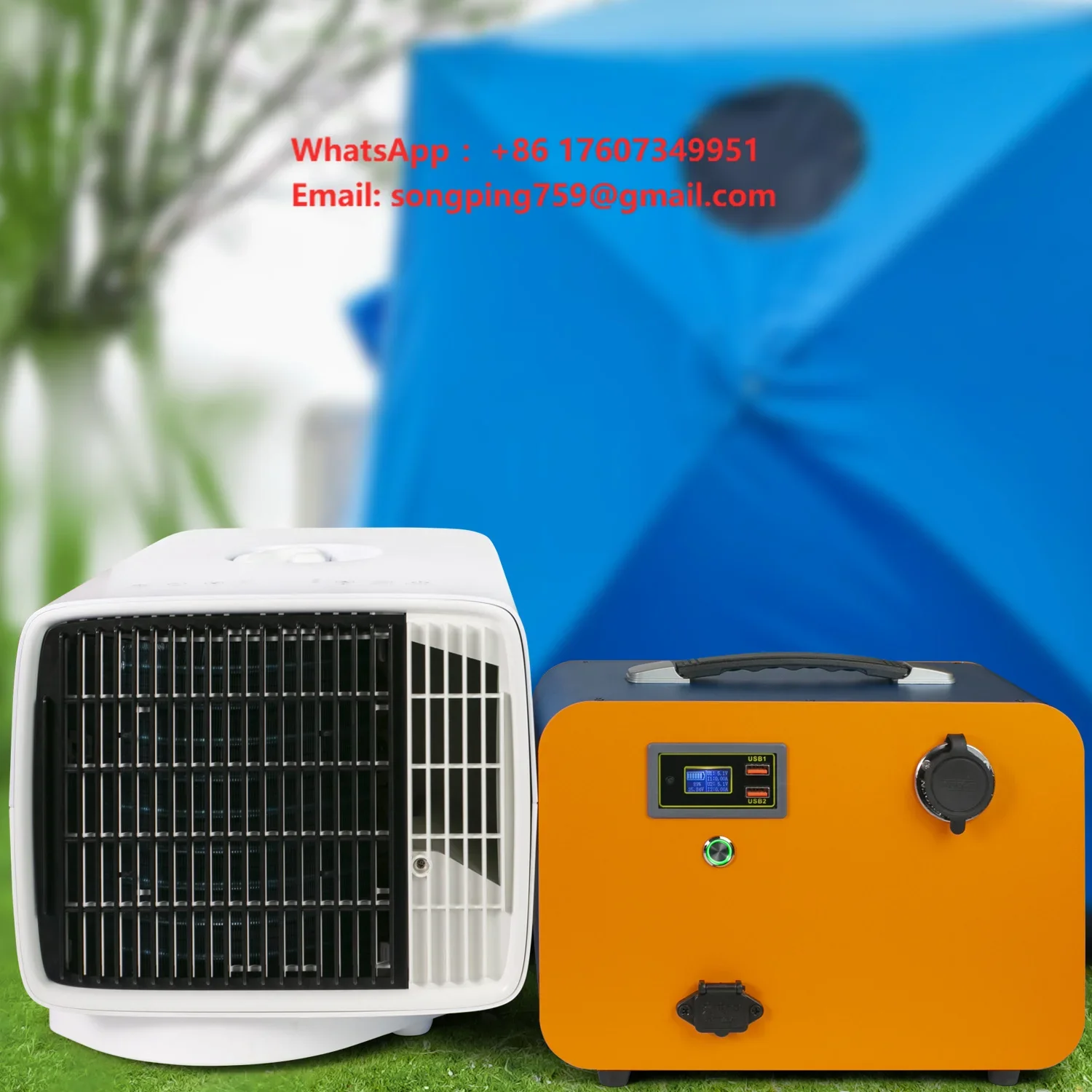 24Volt Tent Air Conditioner System for Outdoor Camping Traveling Car Truck RV with 2500BTU Cooling Capacity
