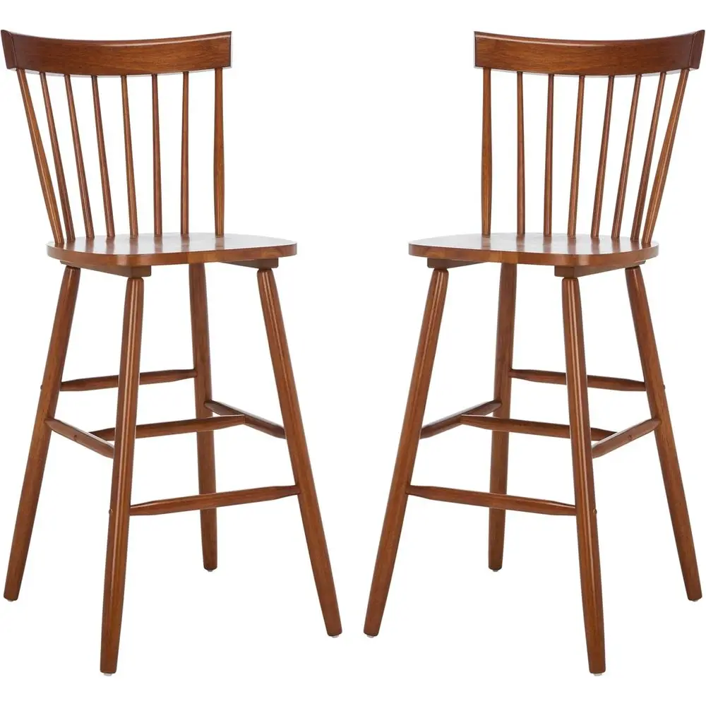 

Набор из 2 барных стульев из массива дерева цвета орех, модель Windsor, высота сиденья 29 дюймов, коллекция Providence