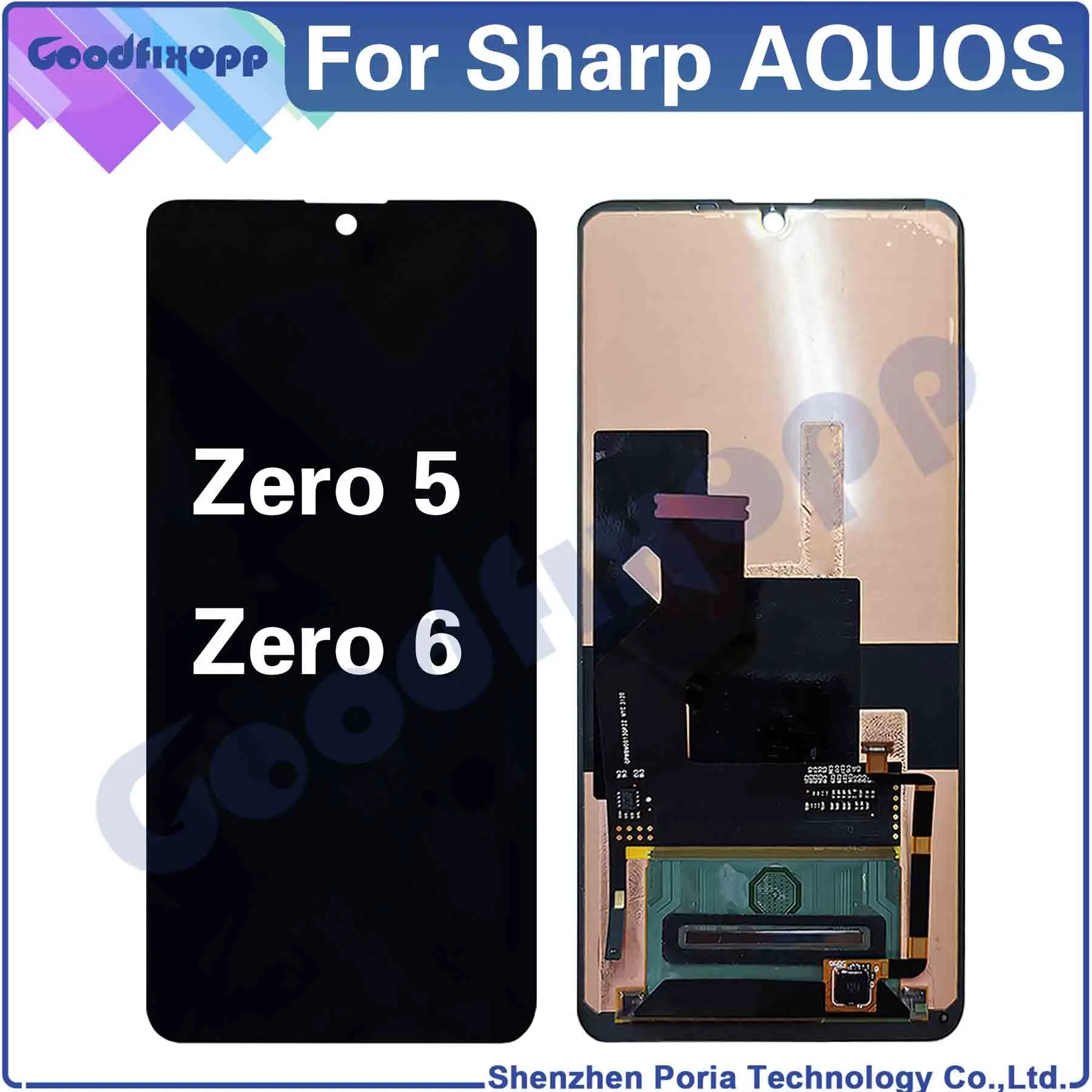 

For Sharp AQUOS ZERO 5 ZERO 6 ZERO5 ZERO6 LCD Display Touch Screen Digitizer Assembly Repair Parts Replacement