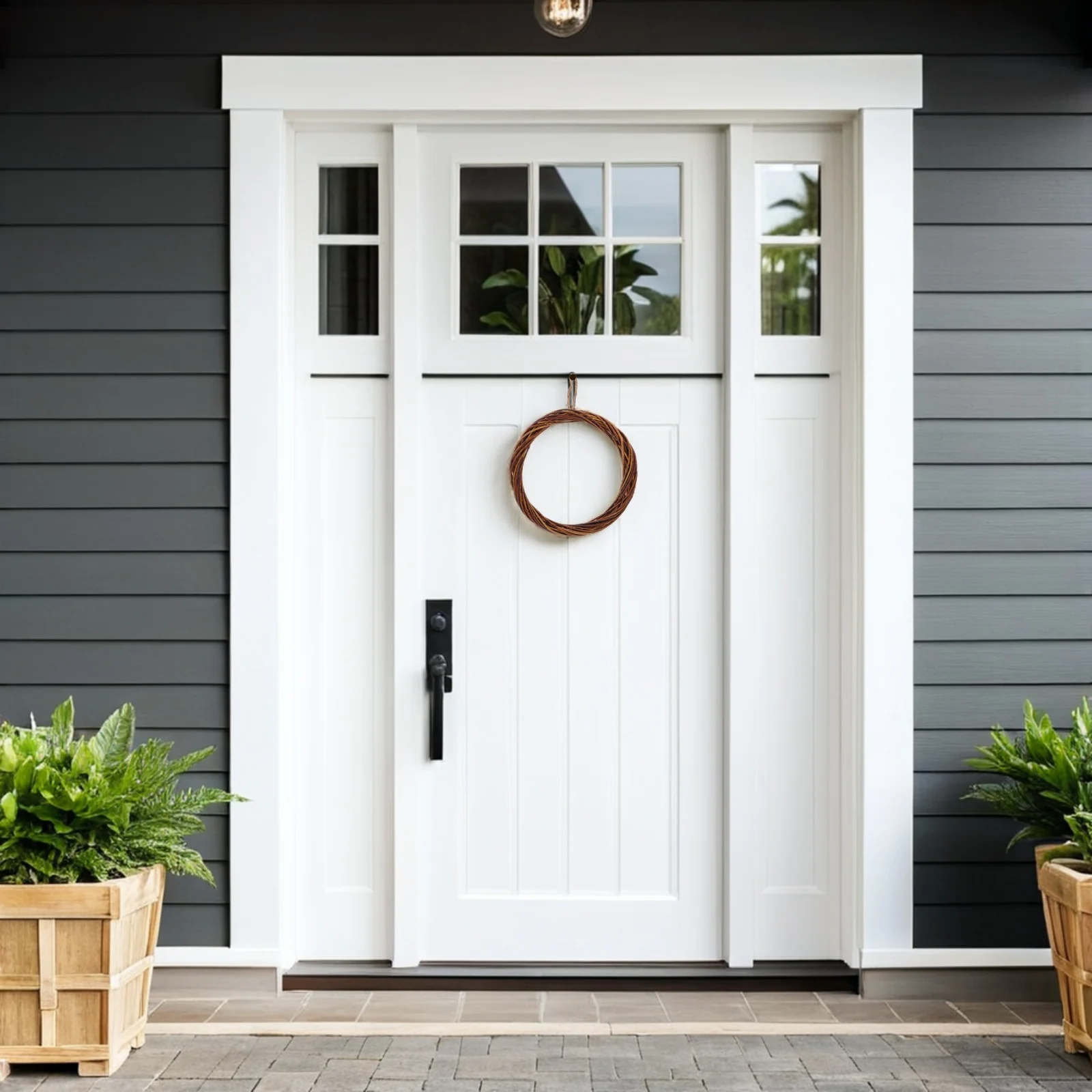 

3Pcs Handmade Grapevine Wreaths 20Cm Natural DIY Vine Branch Craft Frames for Christmas Wedding Holiday Decorations