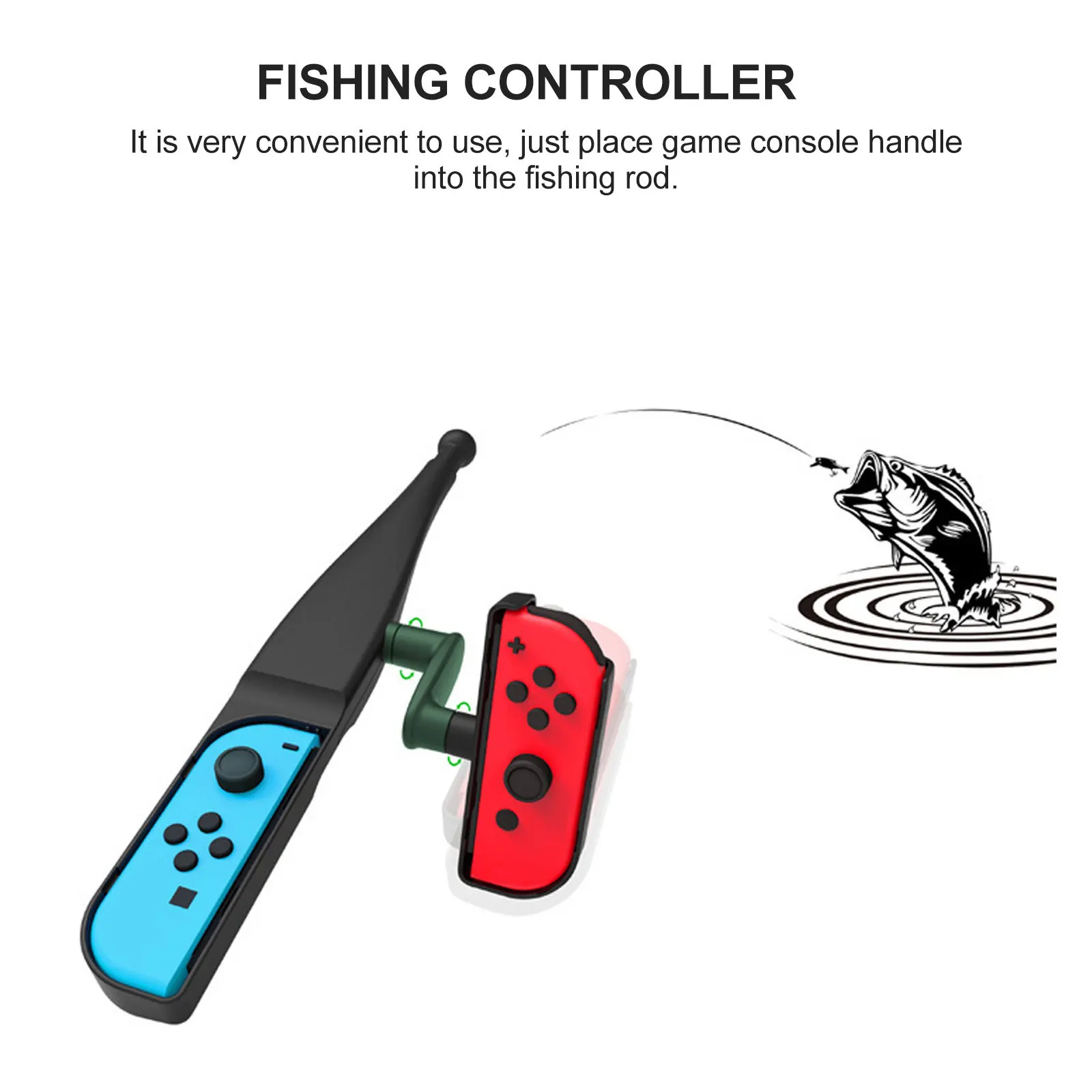 

Somatosensory Fishing Rod Gamepad Switch Easy to Use Exquisite Craftsmanship Long Lasting Durable Lightweight Comfortable Hold