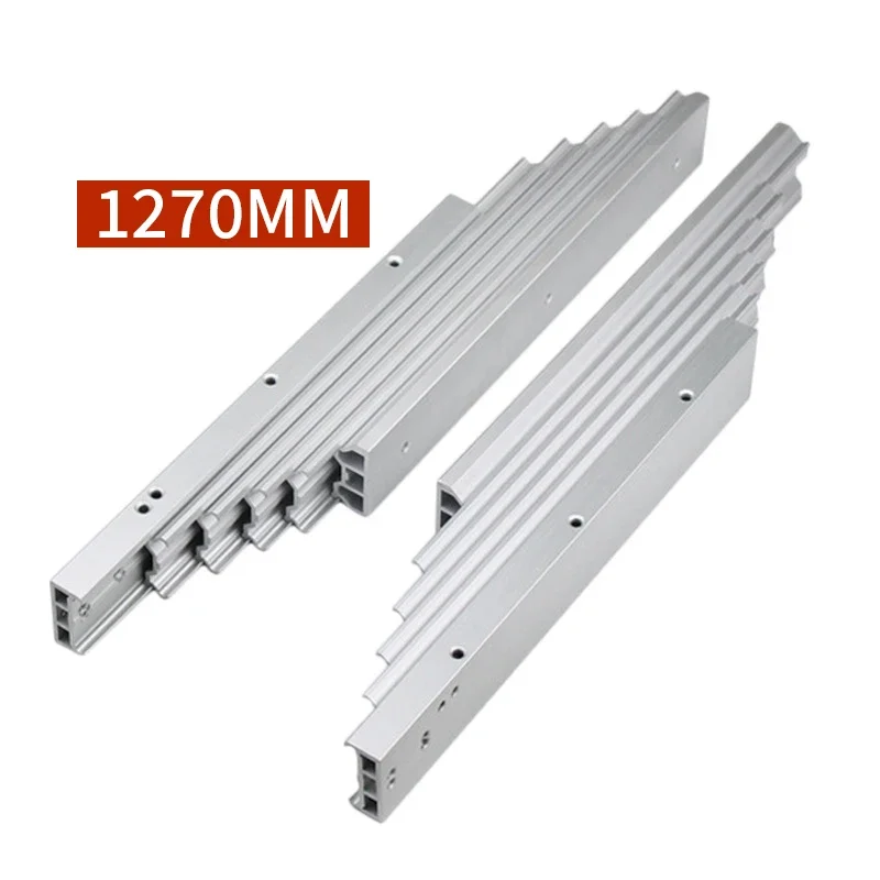 Imagem -02 - Alumínio Alloy Flat Push Book Table Bar Armários Ocultos Trilho de Guia Telescópico Folding Ball Slide Rail Hardware