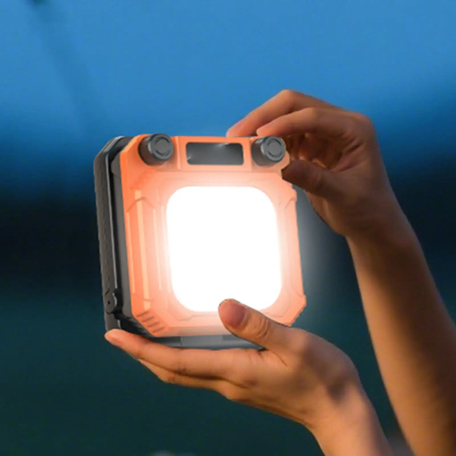 Camping Lantern Magnetic Lantern Rechargeable Portable Folding With LCD Display Rechargeable Camping Lights For Outdoor Patio