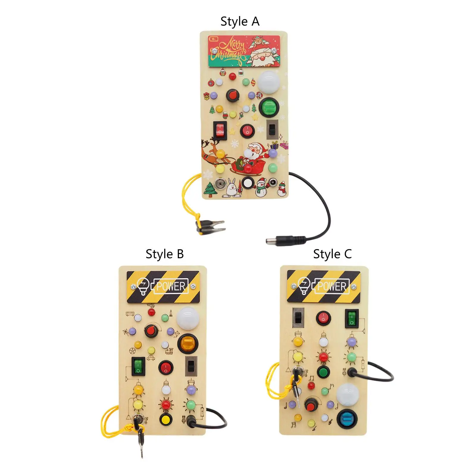 Lights Switch Busy Board Travel Toy for Celebrations Birthday Gifts Babies