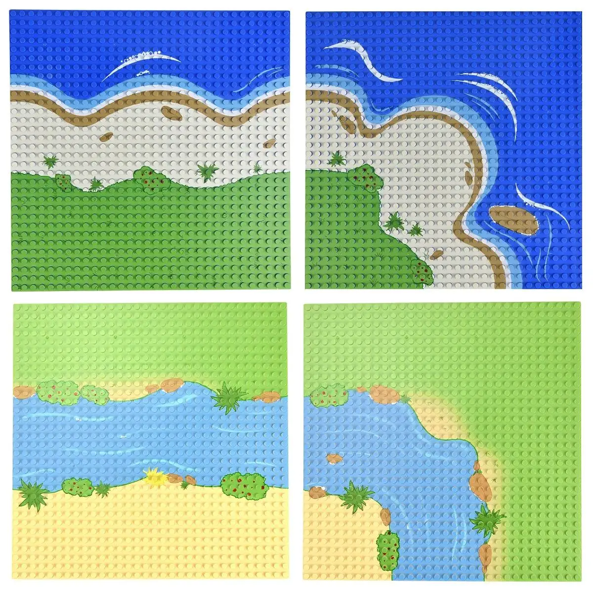 

32x32 Dots Ocean Grass Baseplate MOC Classic Building Block DIY Small Size Bricks Baseplate Parts for City Figures Children Toys