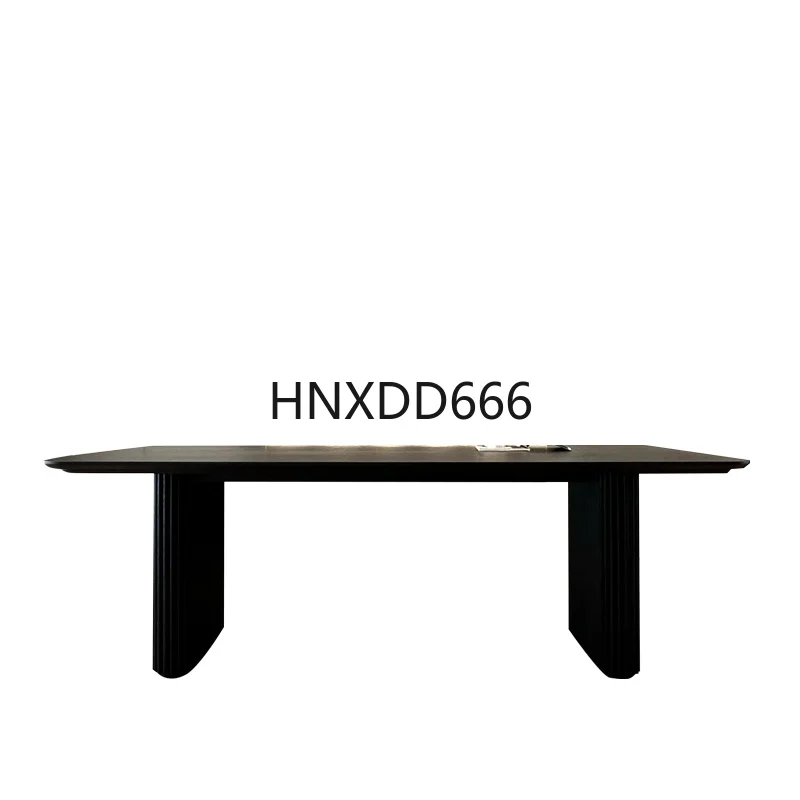

Modern simple solid wood desk minimalist design work long table