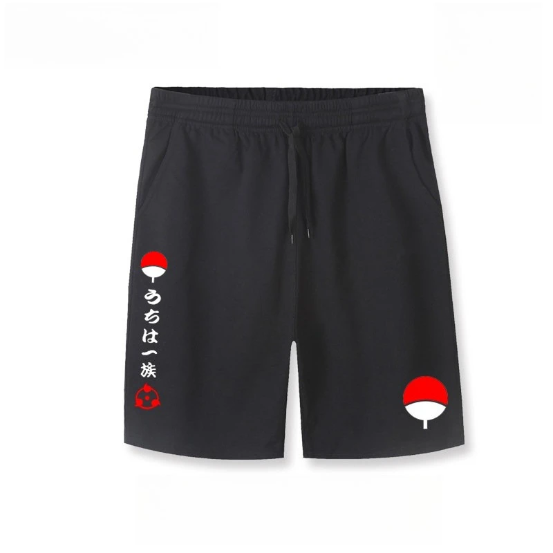 

Шорты с графическим принтом Саске из семьи Узумаки по аниме «Наруто», 100% хлопок, унисекс, новинка лета 2026, уличная одежда, хип-хоп