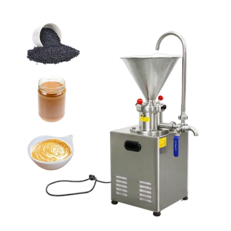 Stainless Steel Colloid Mill Peanut Butter Making Machine Sesame Chili Sauce Soymilk Nuts Grinder For Tomato Cocoa Beans Paste